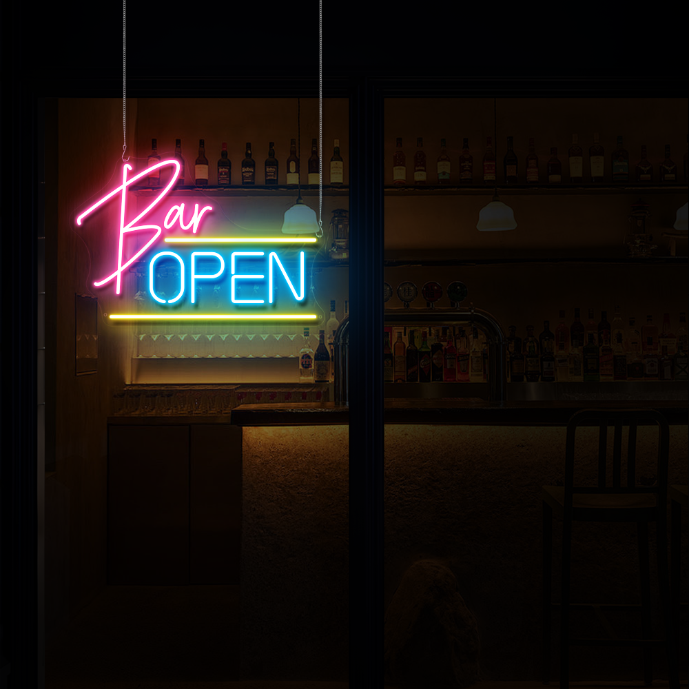 LED Bar Open LED Neon Sign for Business