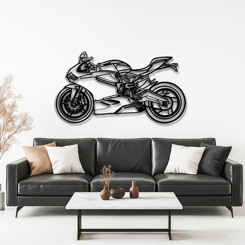 899 Panigale Silhouette - Sport Bike Metal Wall Art