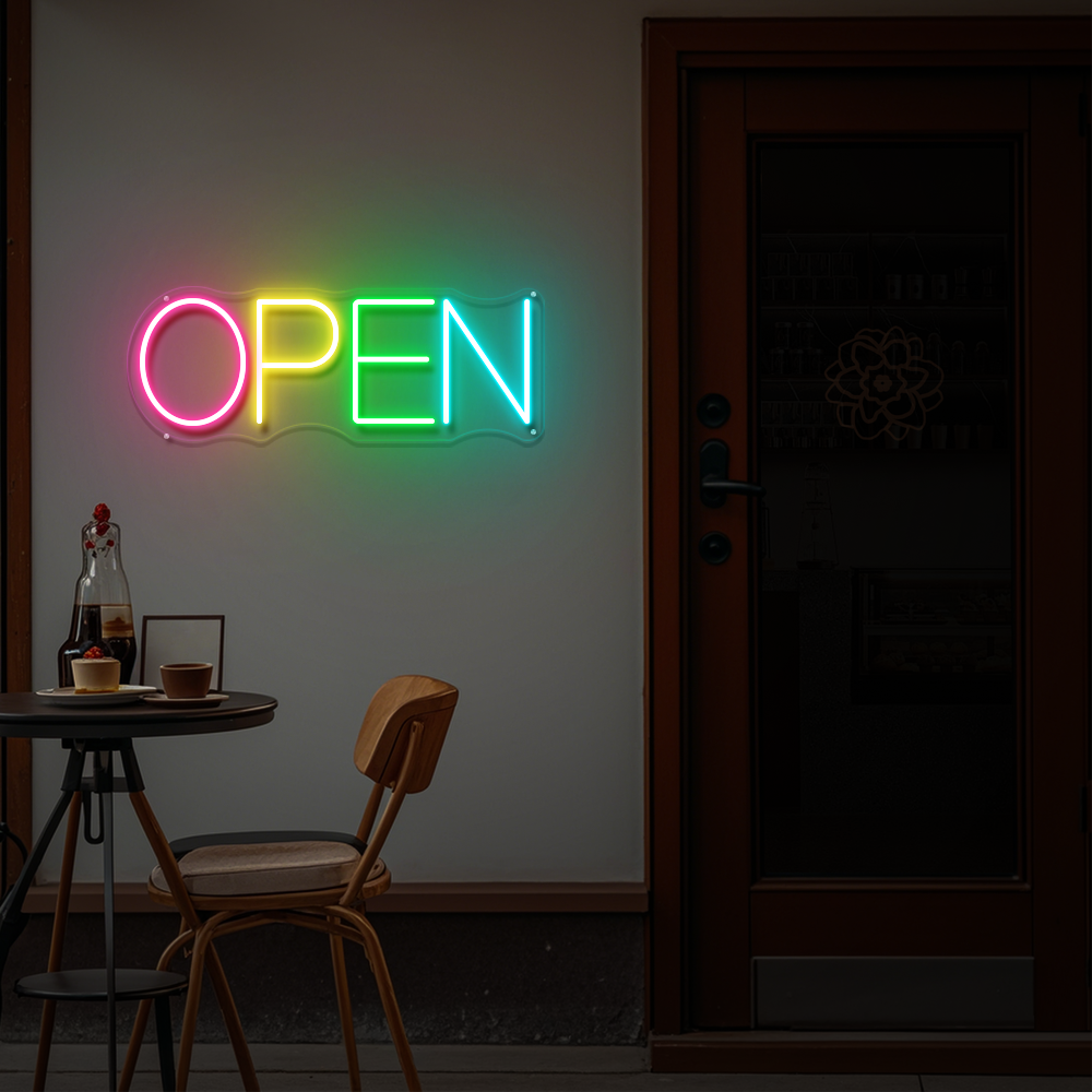 Multicolor Open LED Neon Sign