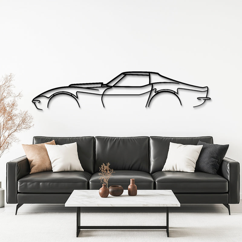 C3 L88 Silhouette - Classic Car Metal Wall Art