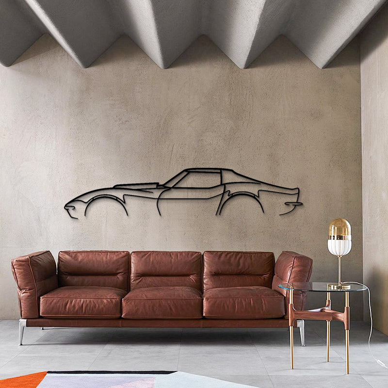 C3 L88 Silhouette - Classic Car Metal Wall Art
