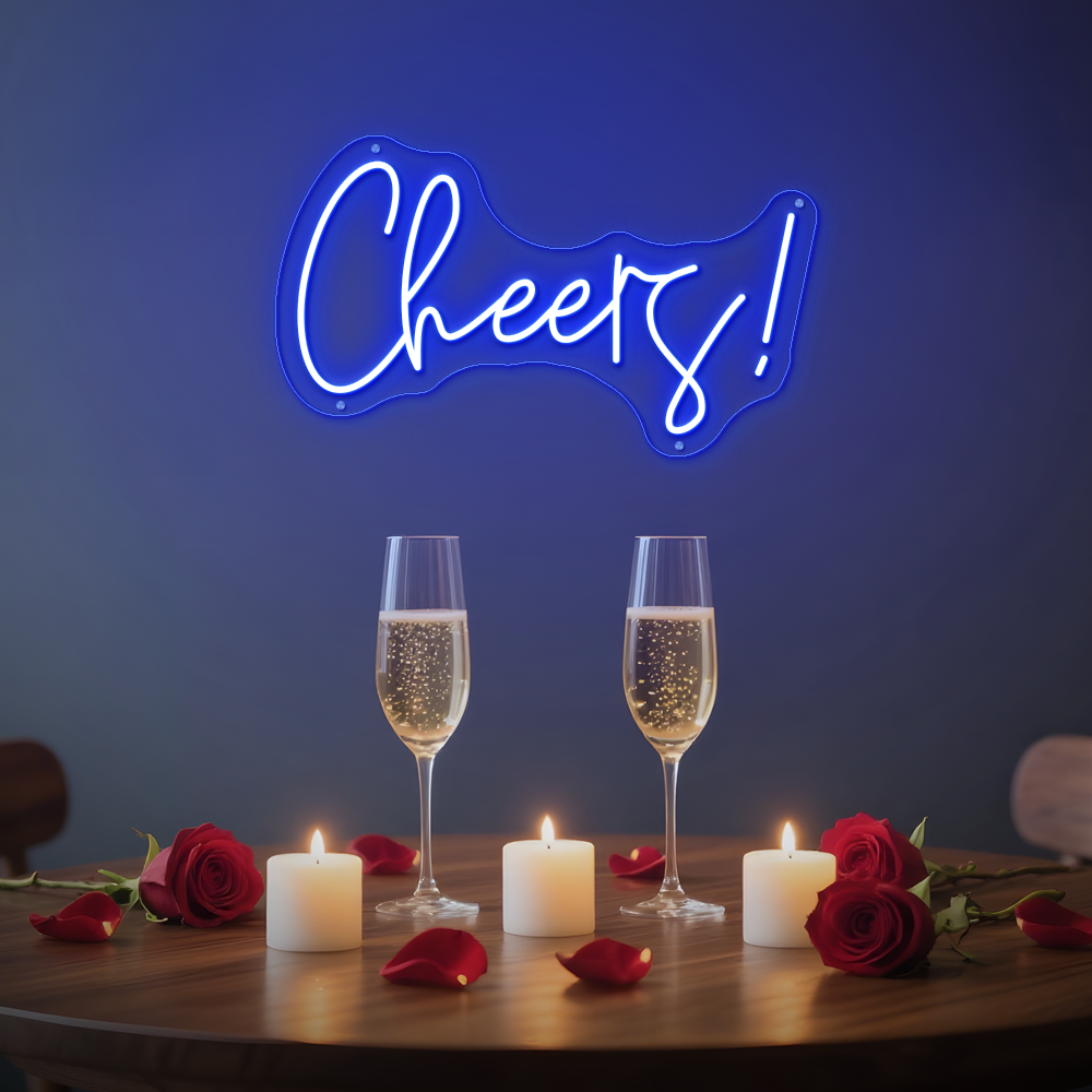 Cheers Neon Sign – LED Wall Sign for Bars & Parties