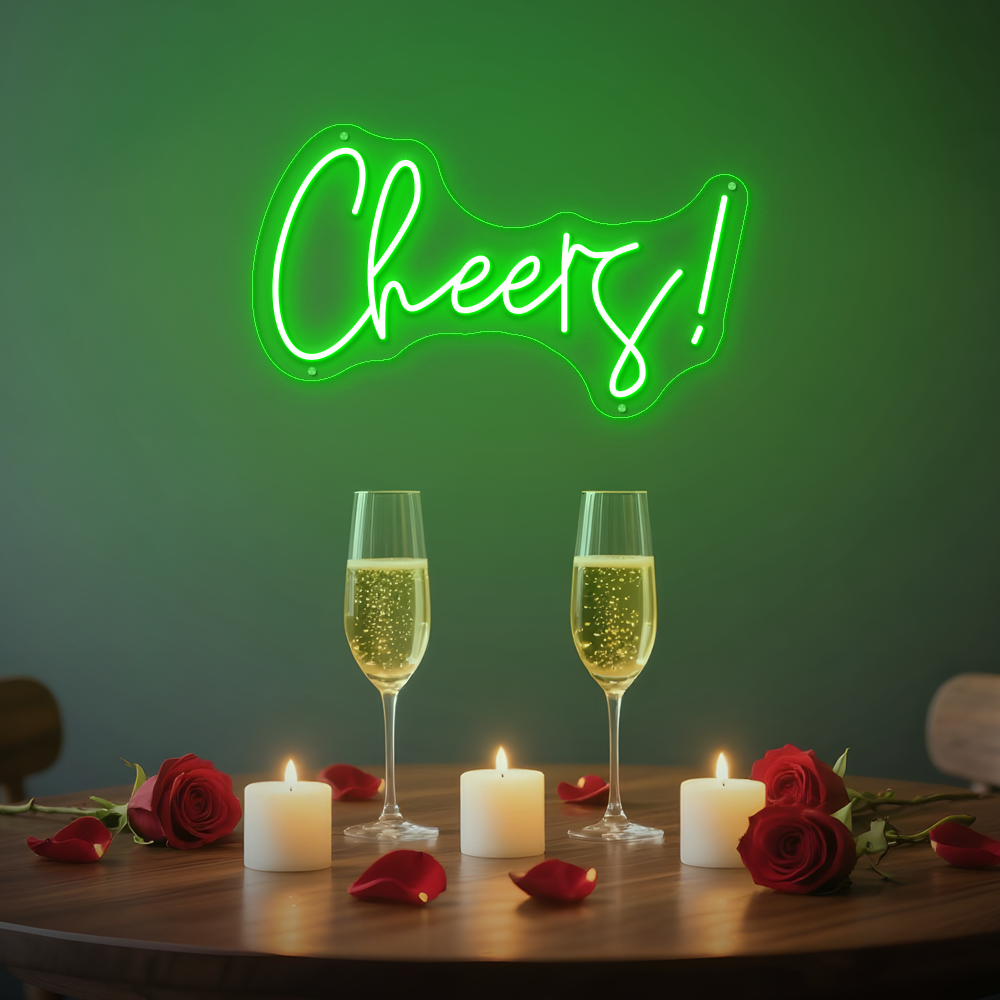 Cheers Neon Sign – LED Wall Sign for Bars & Parties