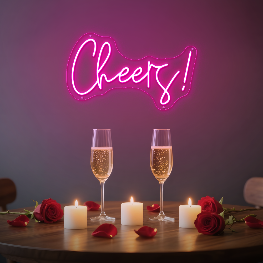 Cheers Neon Sign – LED Wall Sign for Bars & Parties
