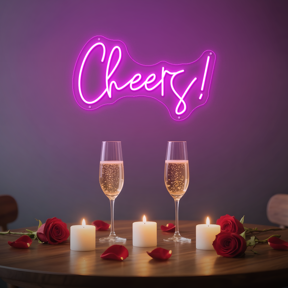 Cheers Neon Sign – LED Wall Sign for Bars & Parties