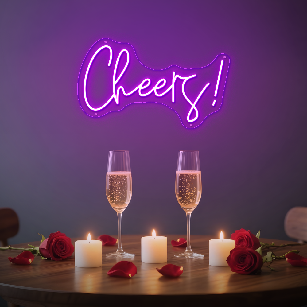 Cheers Neon Sign – LED Wall Sign for Bars & Parties