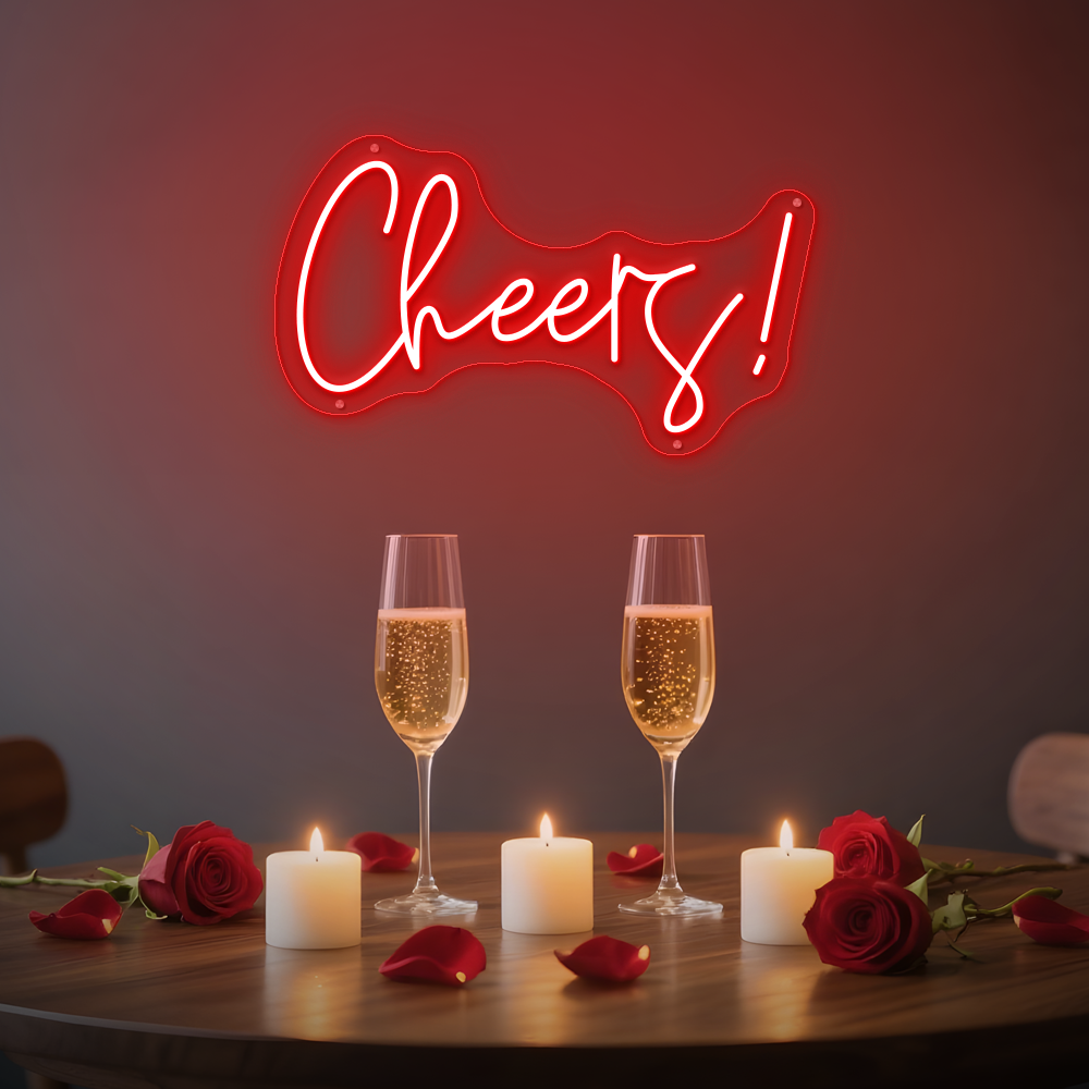 Cheers Neon Sign – LED Wall Sign for Bars & Parties