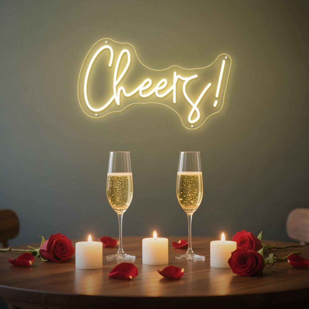 Cheers Neon Sign – LED Wall Sign for Bars & Parties