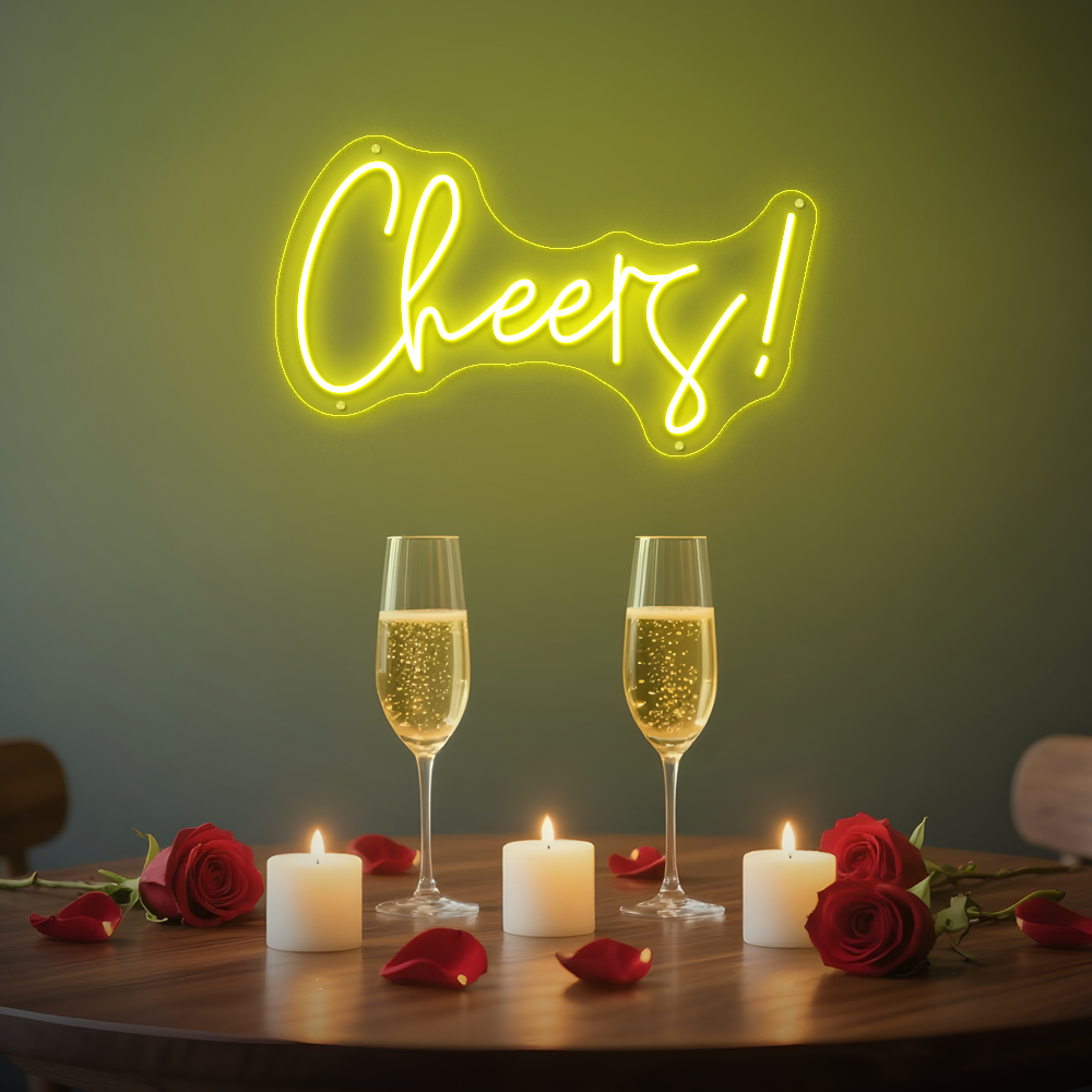 Cheers Neon Sign – LED Wall Sign for Bars & Parties