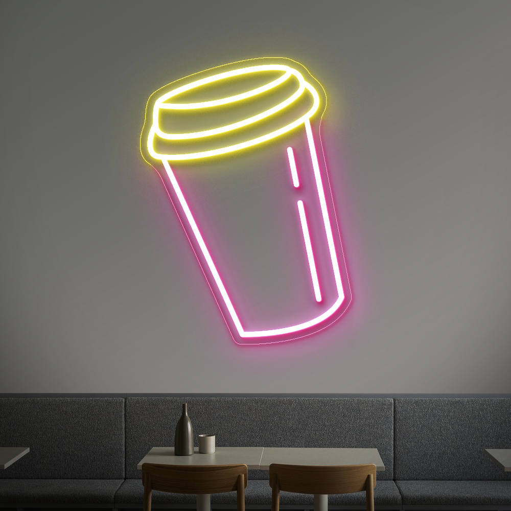 LED Cup Neon Sign – Perfect Neon Light for Your Beverage Business
