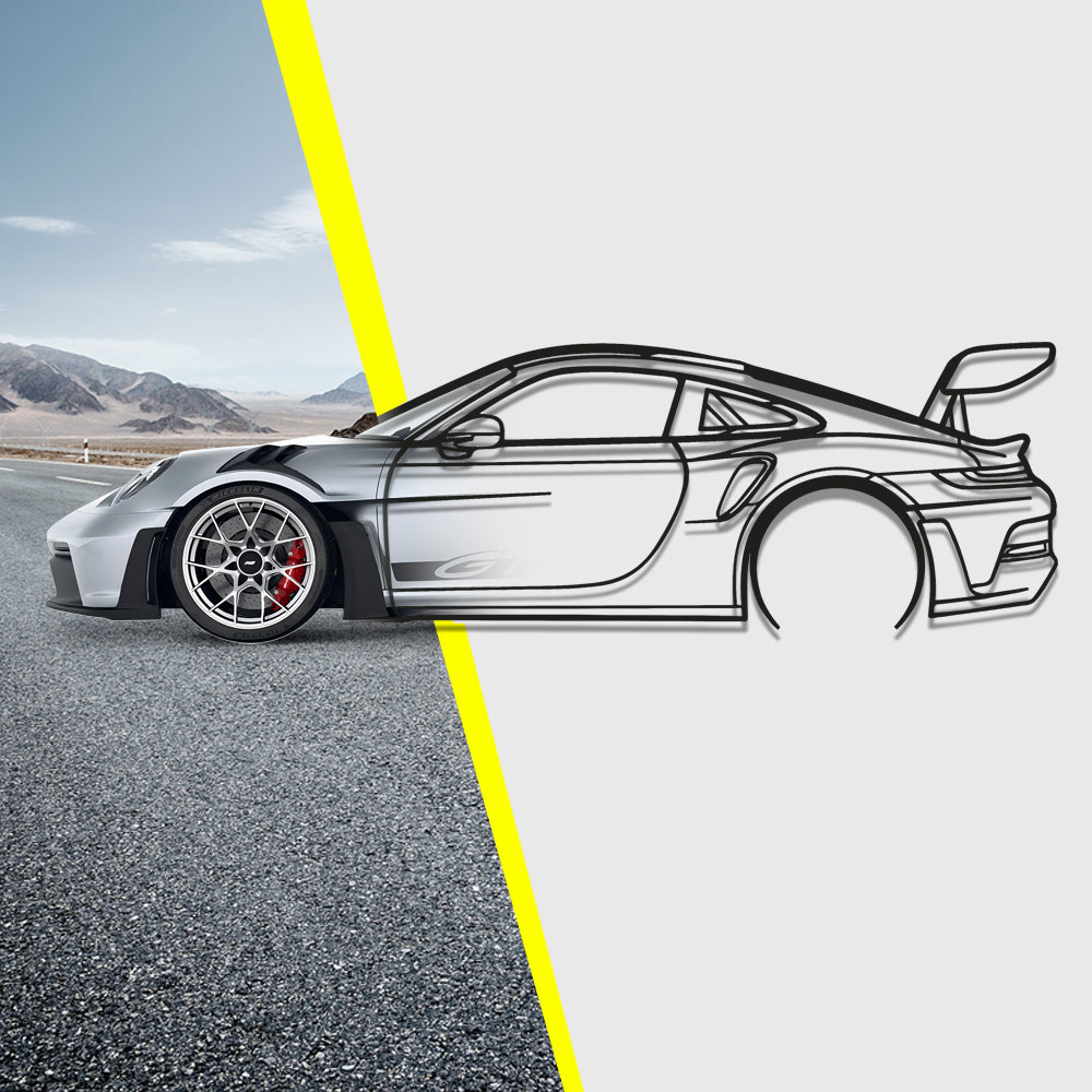 Custom Your Car Silhouette Metal Wall Art - Personalized Vehicle Wall Décor