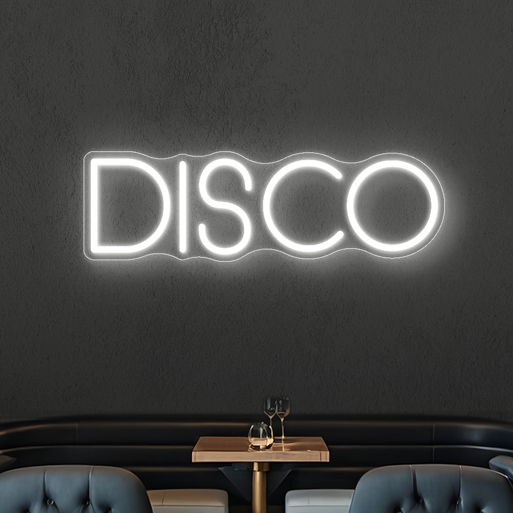 Disco Neon Sign - Vibrant LED Wall Art for Clubs, Lounges & DJs