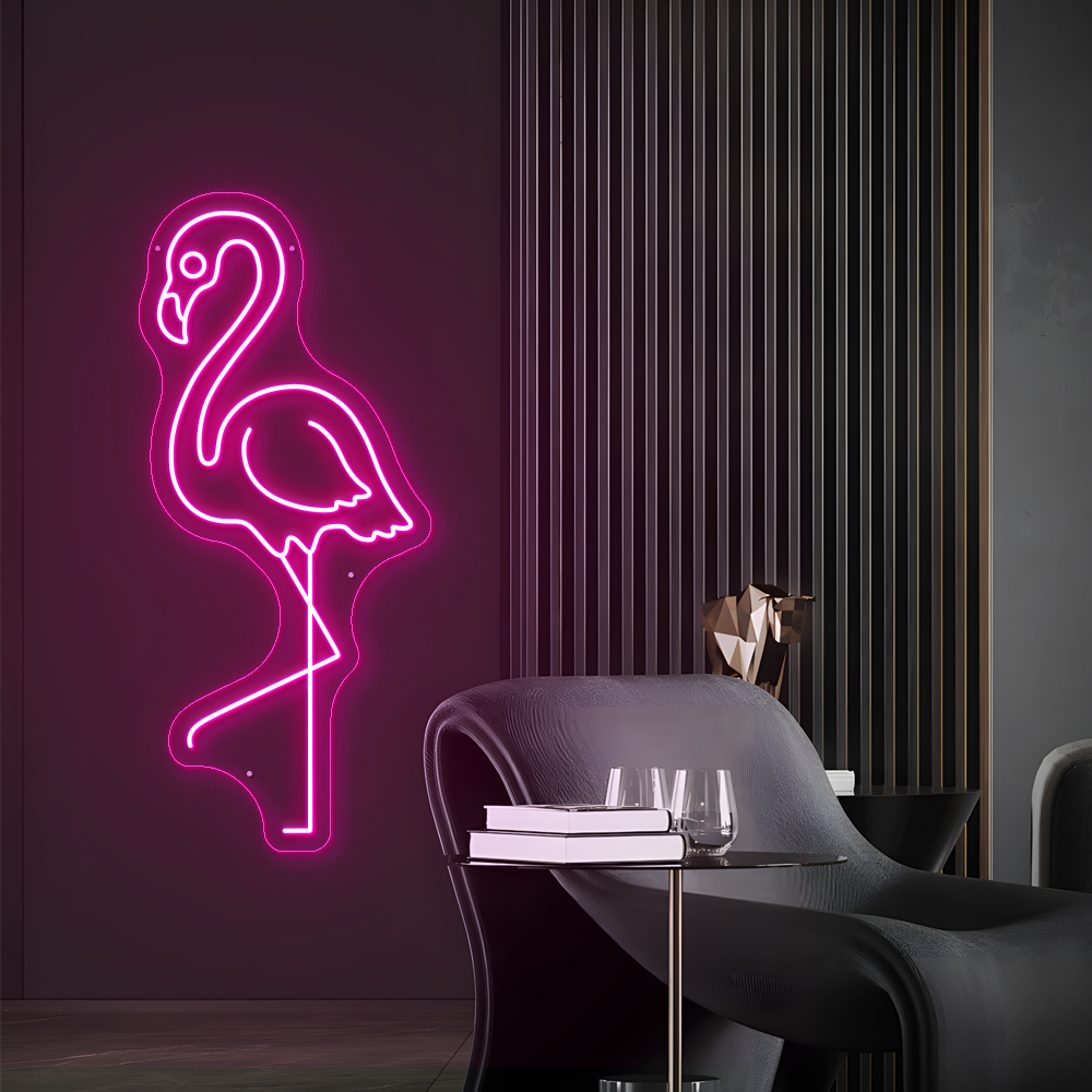 Neon Flamingo Sign – LED Flamingo Light for Home & Party Décor