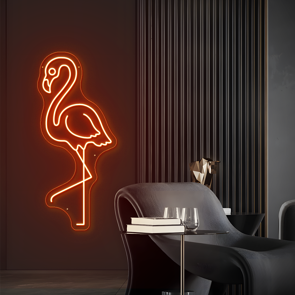 Neon Flamingo Sign – LED Flamingo Light for Home & Party Décor