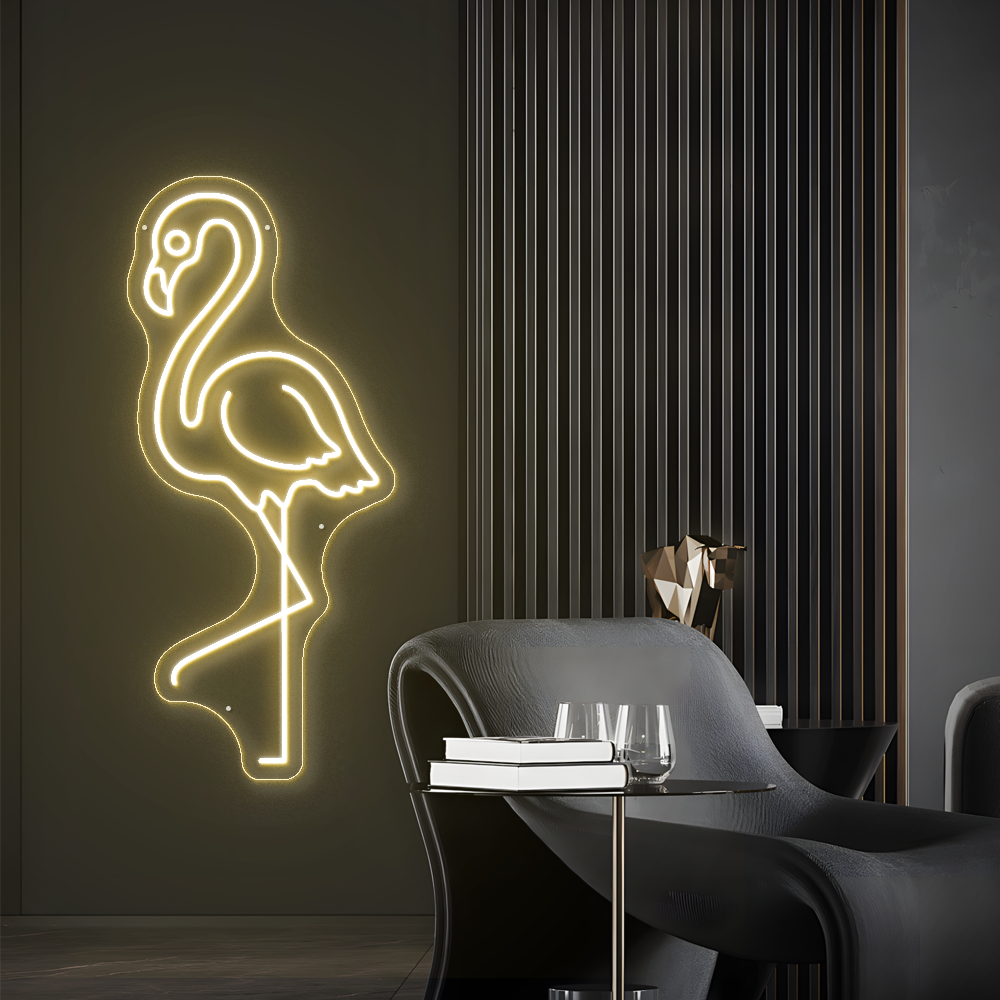 Neon Flamingo Sign – LED Flamingo Light for Home & Party Décor