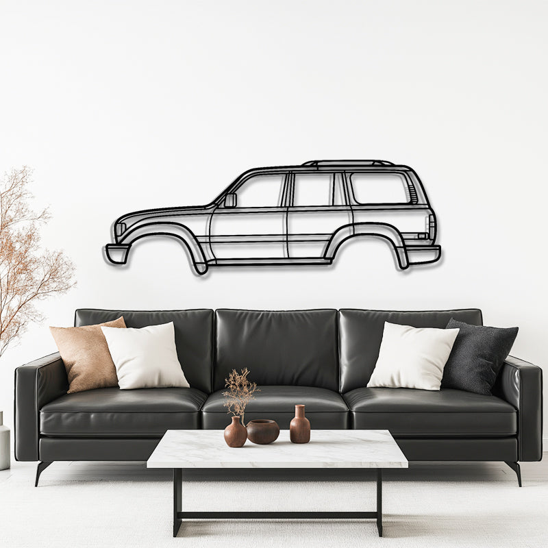 1990 Land Cruiser J80 (5th Gen) Off-Road SUV Metal Wall Art