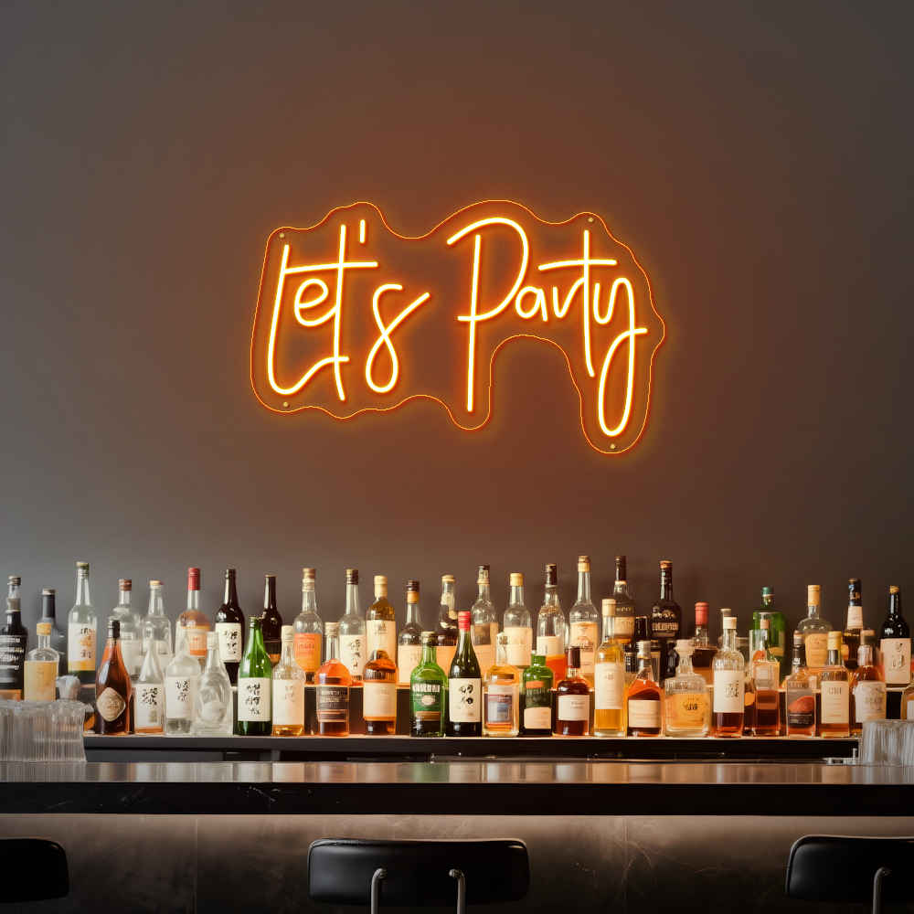 Let’s Party LED Neon Sign – Perfect for Birthdays & Celebrations