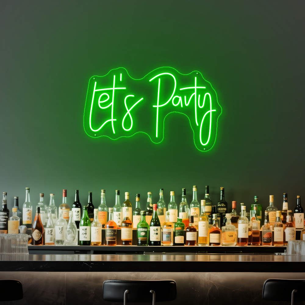 Let’s Party LED Neon Sign – Perfect for Birthdays & Celebrations
