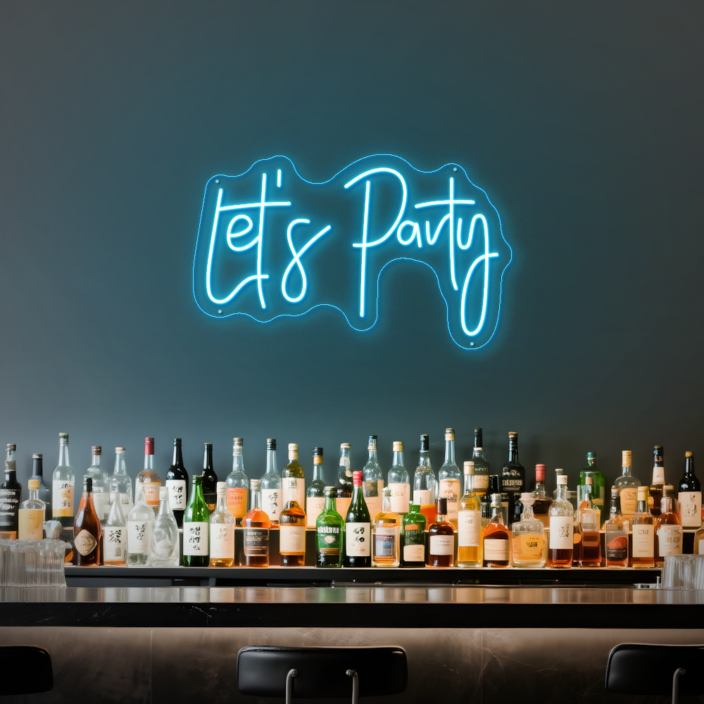 Let’s Party LED Neon Sign – Perfect for Birthdays & Celebrations
