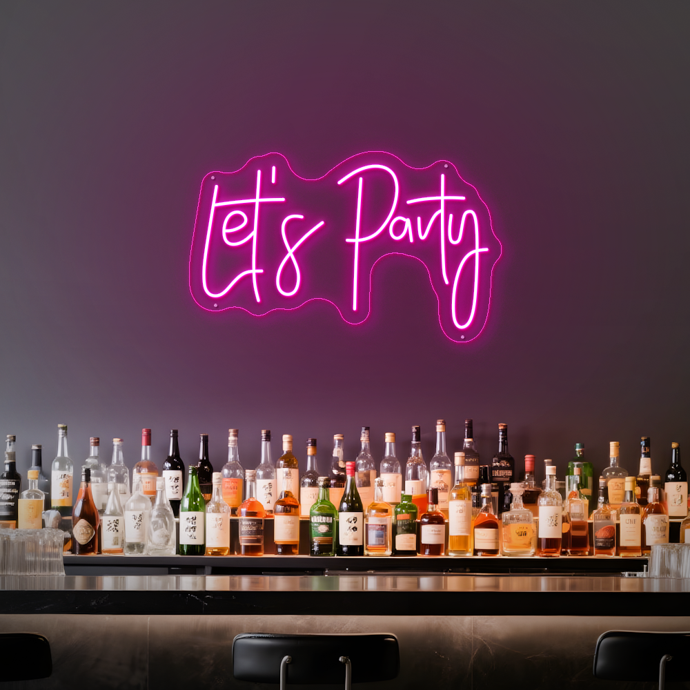 Let’s Party LED Neon Sign – Perfect for Birthdays & Celebrations