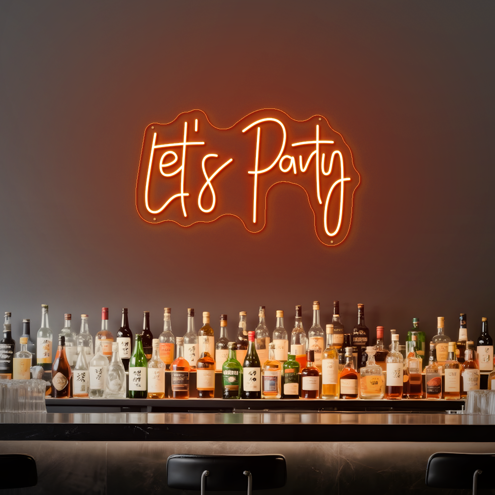 Let’s Party LED Neon Sign – Perfect for Birthdays & Celebrations