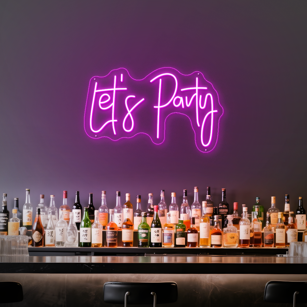 Let’s Party LED Neon Sign – Perfect for Birthdays & Celebrations