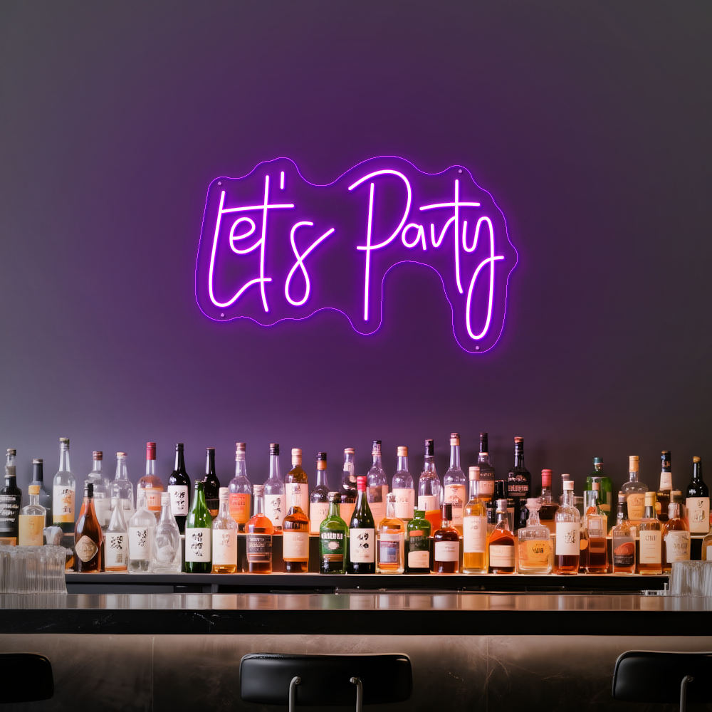 Let’s Party LED Neon Sign – Perfect for Birthdays & Celebrations