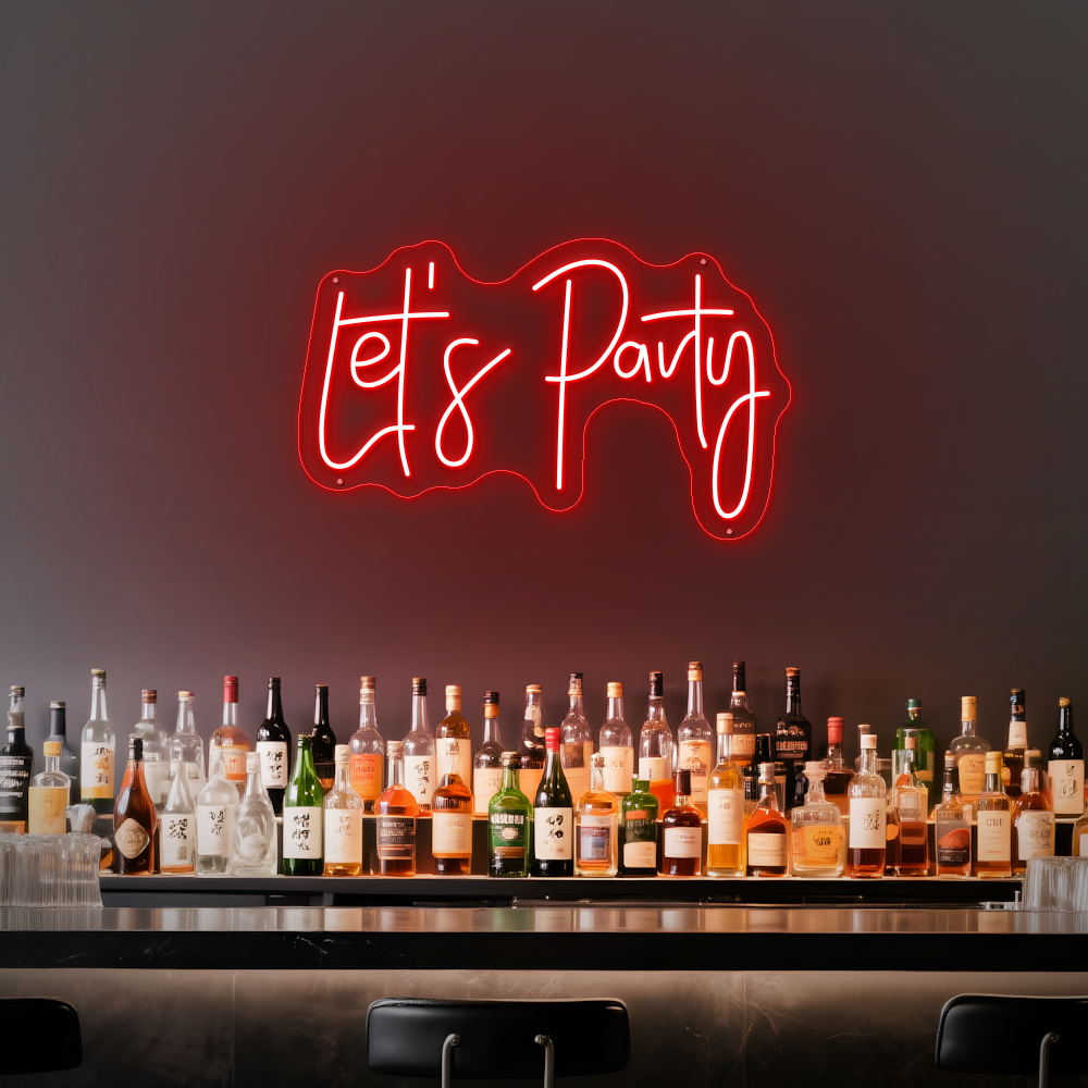 Let’s Party LED Neon Sign – Perfect for Birthdays & Celebrations