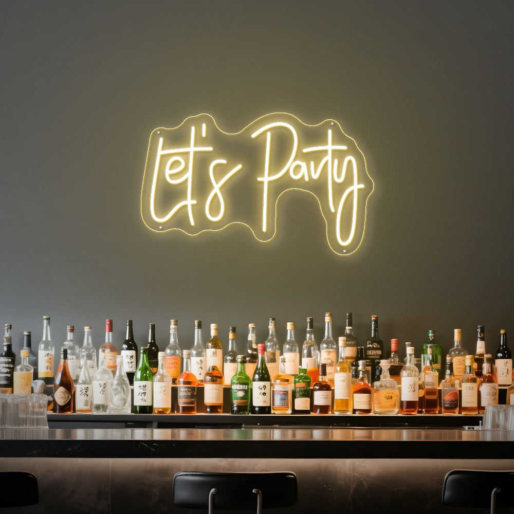 Let’s Party LED Neon Sign – Perfect for Birthdays & Celebrations