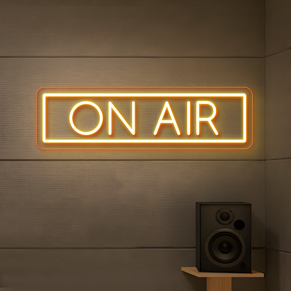 On Air Neon Sign - Vibrant LED Sign for Home Studio & Office Use