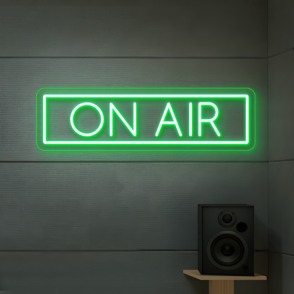 On Air Neon Sign - Vibrant LED Sign for Home Studio & Office Use