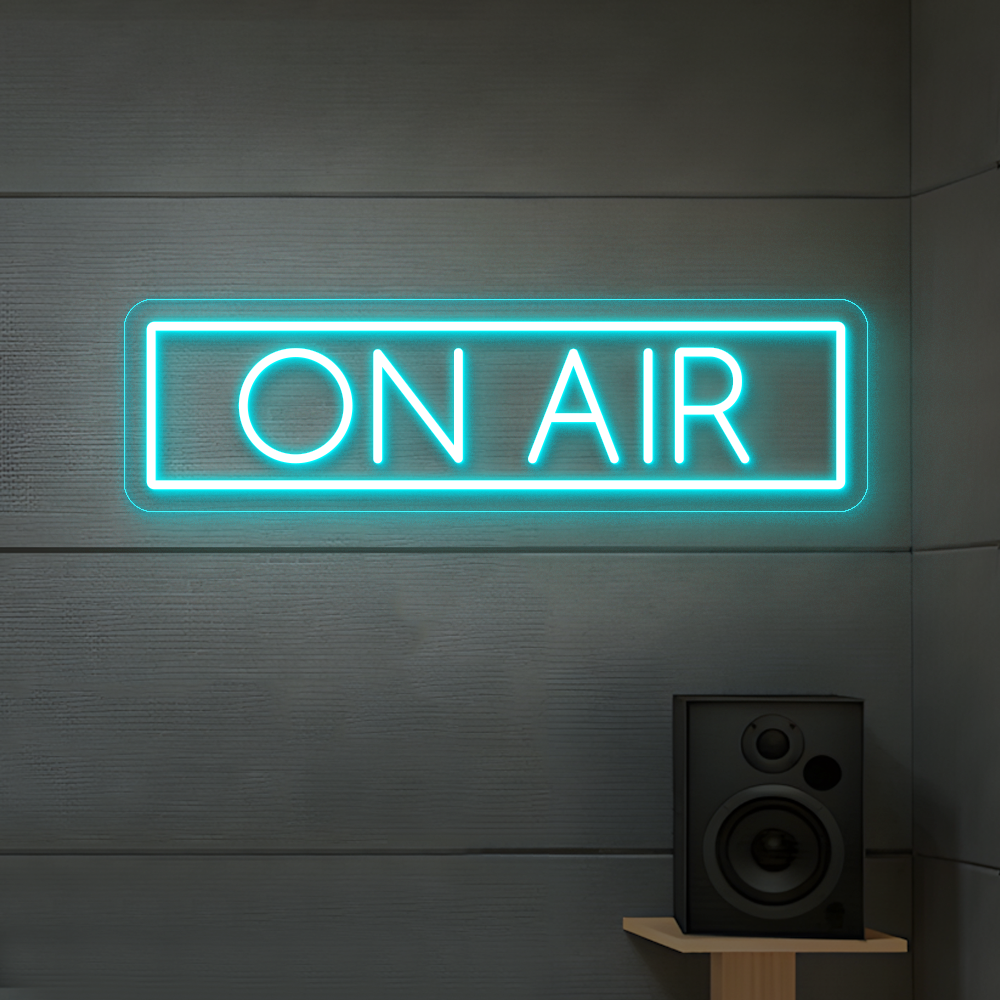 On Air Neon Sign - Vibrant LED Sign for Home Studio & Office Use