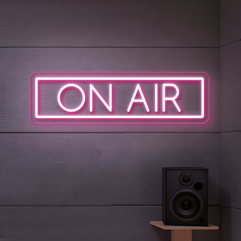 On Air Neon Sign - Vibrant LED Sign for Home Studio & Office Use