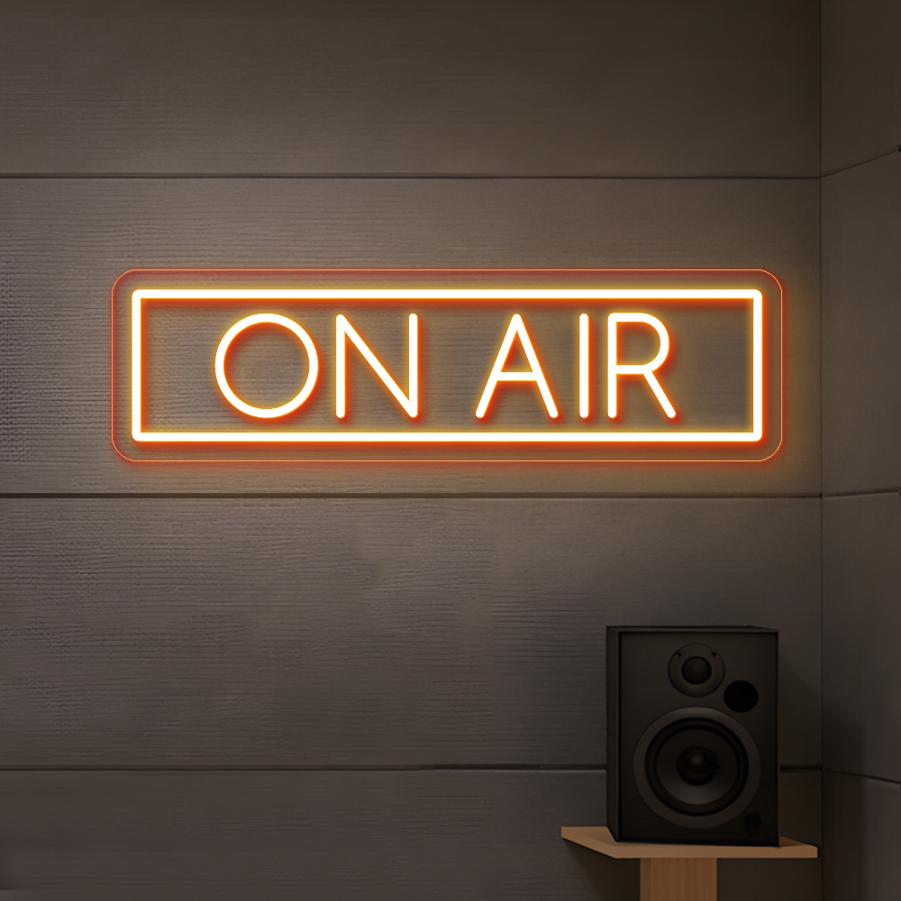 On Air Neon Sign - Vibrant LED Sign for Home Studio & Office Use