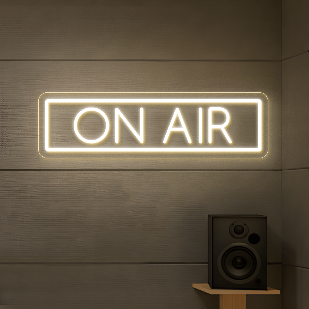 On Air Neon Sign - Vibrant LED Sign for Home Studio & Office Use