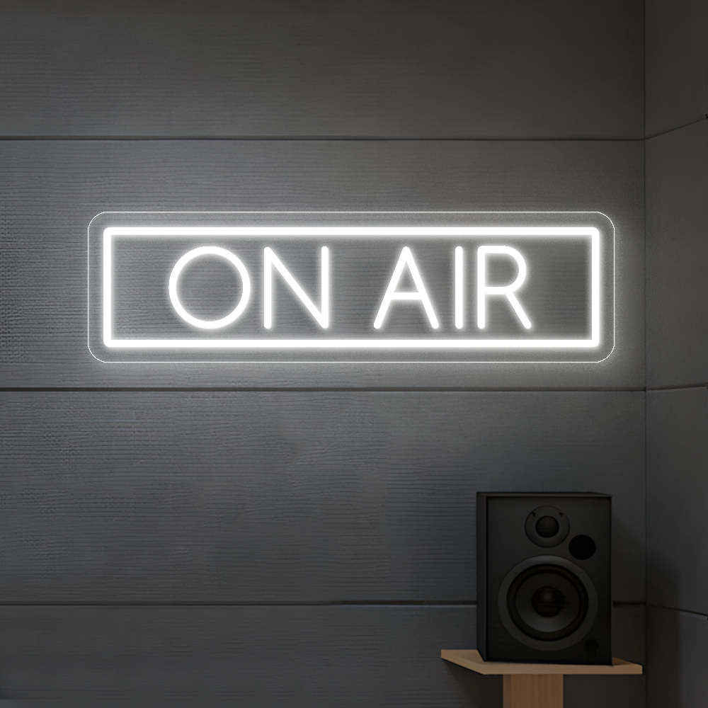 On Air Neon Sign - Vibrant LED Sign for Home Studio & Office Use