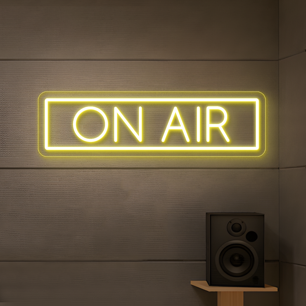 On Air Neon Sign - Vibrant LED Sign for Home Studio & Office Use