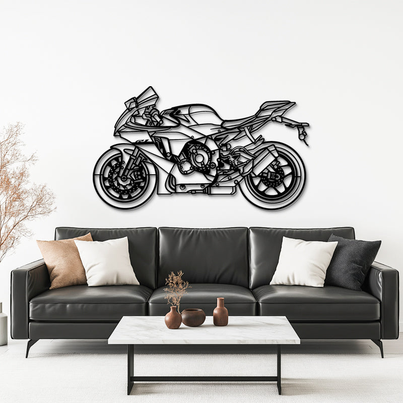 YZF-R1 (2024) Silhouette - Sport Bike Metal Wall Art