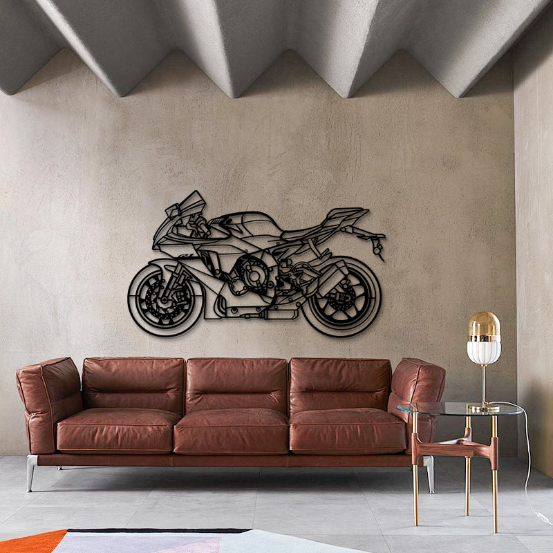 YZF-R1 (2024) Silhouette - Sport Bike Metal Wall Art