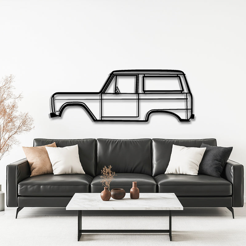 1972 Bronco Silhouette - Classic Off-Road Metal Wall Art