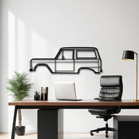1972 Bronco Silhouette - Classic Off-Road Metal Wall Art