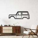 1972 Bronco Silhouette - Classic Off-Road Metal Wall Art