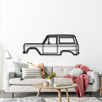 1972 Bronco Silhouette - Classic Off-Road Metal Wall Art