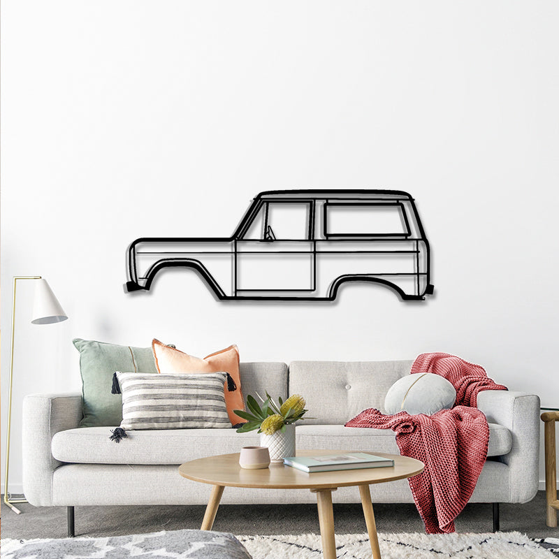 1972 Bronco Silhouette - Classic Off-Road Metal Wall Art