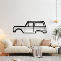 1972 Bronco Silhouette - Classic Off-Road Metal Wall Art