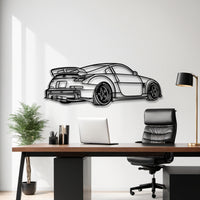 350Z Rear Profile Silhouette - Sports Car Metal Wall Art