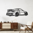 350Z Rear Profile Silhouette - Sports Car Metal Wall Art