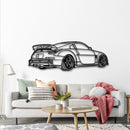 350Z Rear Profile Silhouette - Sports Car Metal Wall Art