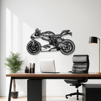 899 Panigale Silhouette - Sport Bike Metal Wall Art