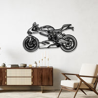 899 Panigale Silhouette - Sport Bike Metal Wall Art